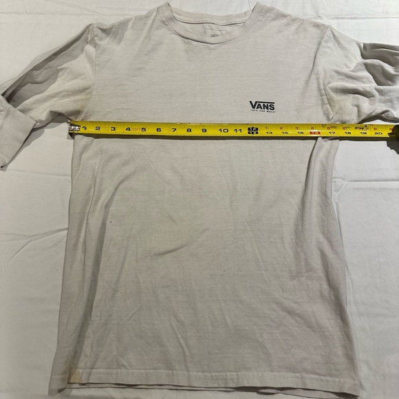 Vans Men's White Long Sleeve Tee - Picture 11 of 11